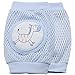 New Kid Baby Mesh Crawling Knee Pads Toddler Elbow Pads Summer Style 805681 Zebra (Blue)