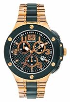 Marc Ecko E22521G1 Gents Black and Rose Gold Tone Chronograph Watch