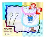 Baby Gift Set (3xBibs,Fork & Spoon, 2xWashcloth)