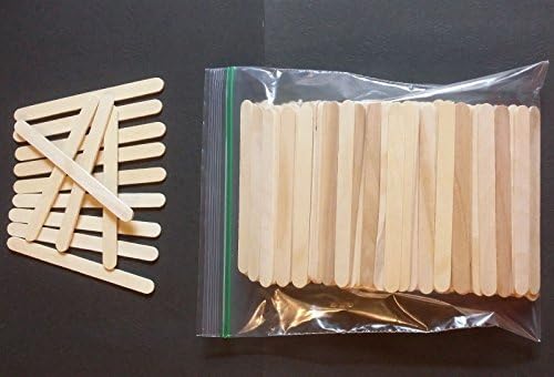 100+ Pieces Wood Craft Sticks Popsicle Sticks Priority Shipping 4-1/2" X 3/8"