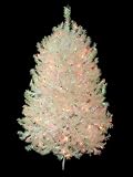 4.5' Shimmering White Iridescent Pre-Lit Christmas Tree - Multi Lights