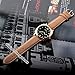 CURREN Men Nubuck Leather Outdoor Date Sport Quartz Wrist Watch Brown
