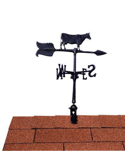 Buy Black 24″ Cow Accent Weathervane