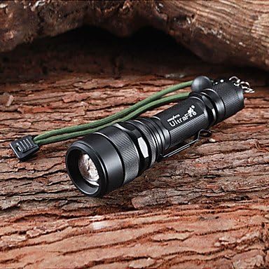 S16 Adjustable Focus 5-Mode 1xCree XM-L U2 Rechargeable Bike Lights(1x18650,1200LM,Black)