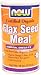 NOW Foods Organic Flax Meal,  18 Ounce Fiber Can (Pack of 4)