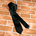 Rock-Krawatte SATIN schwarz