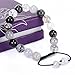 BRCbeads Gemstone Bracelets Natural Black Tourmaline Birthstone Healing Power Crystal Beads Handmade 10mm Stretch Macrame Adjustable Loose Beads With Gift Box Unisex
