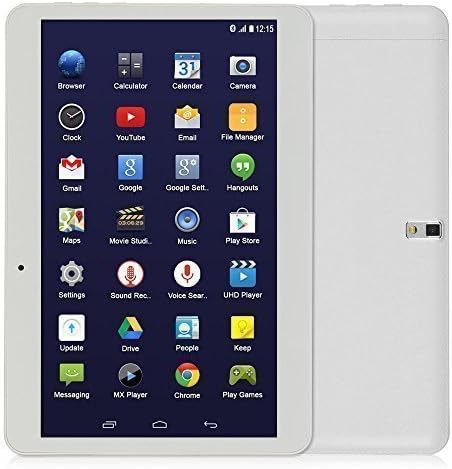 10.6'' Inch smart phone G Smart Phone Android Tablet Phablet with 2 SIM Card Slots Dual Core, Dual Camera, Phone Calling ,Google Play Store3g Phone Tablet 1g Ram 16G Rom(White)