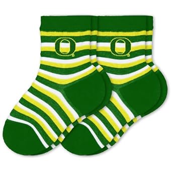 NCAA Infant Two Pack Socks Sport Stripe by For Bare Feet