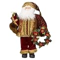 Santa Figure - Red/Gold (18")