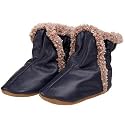 Robeez Infant/Toddler Bootie, Navy, 6-12 Months (2.5-4 M)