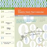 Image of Best Price US 2012 Non-Floral (Teen) Weekly Desk Pad #13004 US , Orange Circle Studio