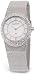Crystal Oval Bezel Mother Of Pearl Dial Mesh Band