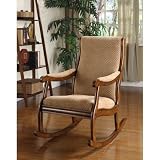Liverpool Solid Wood Rocking Chair in Antique Oak