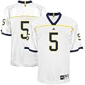 adidas Michigan Wolverines #5 White Replica Football Jersey