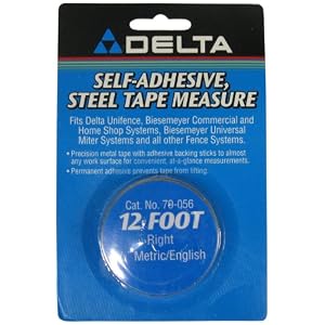 Biesemeyer 79-056 12-Foot Right-1 2-Inch Wide Metric English Adhesive-Backed Measuring... by Biesemeyer