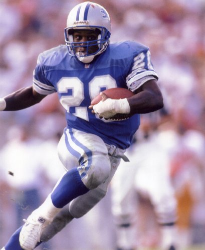 BARRY SANDERS DETROIT LIONS 8X10 SPORTS ACTION PHOTO (H)