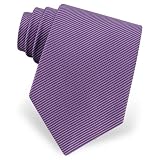 Light and Dark Purple Corded Tie by Principessa - Purple Silk