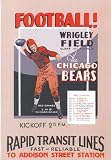 Chicago Bears 1929 Football Schedule Poster