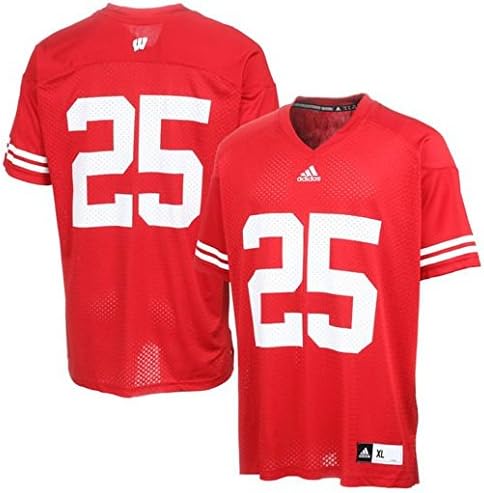 Wisconsin Badgers Adidas #25 Adidas Adult Football Jersey Small