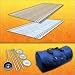 RV Patio Mat Awning Mat Outdoor Rug Trailer Mat Complete Kit 9x18 (Desert Sands Beige)