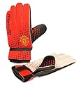 Manchester United Kids Goalie Gloves, Red/Black/White