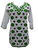 Sweetheart White Green Tunic Long Cotton Kurta S