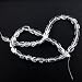 Wholesale lot 5 strands crystal nugget beads 16