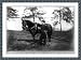 Historic Print (L): [O.H. Hart, full-length portrait, standing, left profile, in uniform, alongside horse]