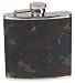 Sports : Flachmann, Edelstahl, Bezug flecktarn, 6 OZ, 170 ml