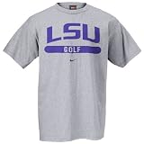 Nike LSU Tigers Ash Golf T-shirt