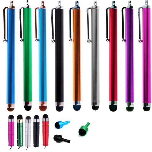 Sty-HD 17 pcs Colorful 3 Styles Capacitive Stylus/Styli 