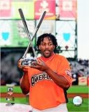 Vladimir Guerrero - 2007 Home Run Derby Trophy by Unknown Framed with Silver Decor Wood Frame 1.25 inch width, 3/4 inch depth