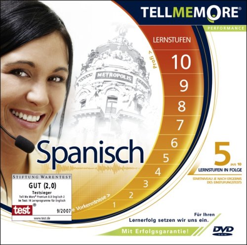 Tell Me More Performance Version 9.0: Spanisch - 5 Lernstufen