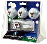 Texas Tech Red Raiders 3 Golf Ball Gift Pack w/ Kool Tool - NCAA College Athletics