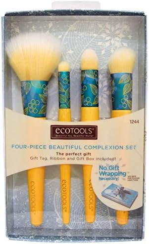 Gray Disappear, Hair Mascara, Blaze (Red), 0.2 fl oz (5.7 g), Four-Piece Beautiful Complexion Set, 4 Brushes