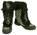 Coach Signature Jennie Khaki Chestnut Snow Boots