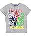 PJ Masks Toddler Boys Short Sleeve Tee Shirt, Heather Grey, 4T