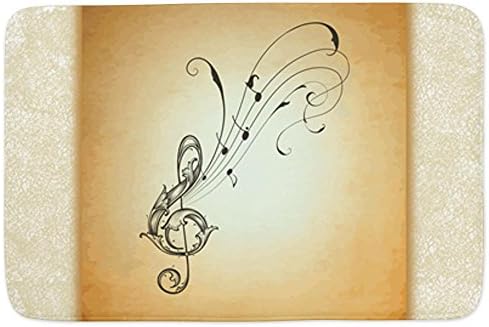 Bathmat Large Musician Treble Clef Music Notes