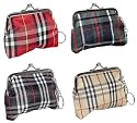 Burberry Style Coin Purse with Clutch Clasp