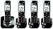 Panasonic Dect 6.0 Black Cordless Phone with Answering Machine and ChoiceMail (KX-TG7434B)