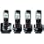 Panasonic Dect 6.0 Black Cordless Phone with Answering Machine and ChoiceMail (KX-TG7434B)