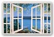 Island Time With Window by Diane Romanello 36"x24" Art Print Poster