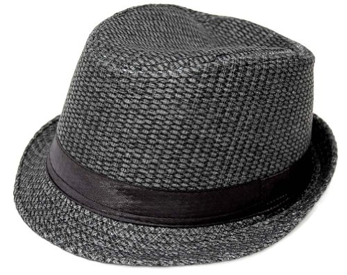 AF Academy Fits Tweed Straw Puerto Rican Style Fedora - (Various Colors)