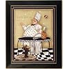 Fat Chef IV Bakery Juggling Whimsical Kitchen Art Print