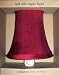 ABC Products - Primitive ~ Red Silk Lamp Shade Style Night Light (With Off/Om Switch)
