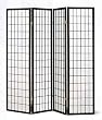 Four Panel Black Screen By Coaster Furniture
