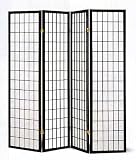 Four Panel Black Screen By Coaster Furniture