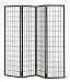 Four Panel Black Screen By Coaster Furniture