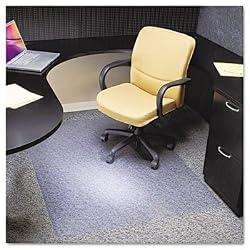 Rubbermaid 23580 36 by 48-Inch Diamond Plushmat Chair Mat for Medium Pile Carpet, Clear